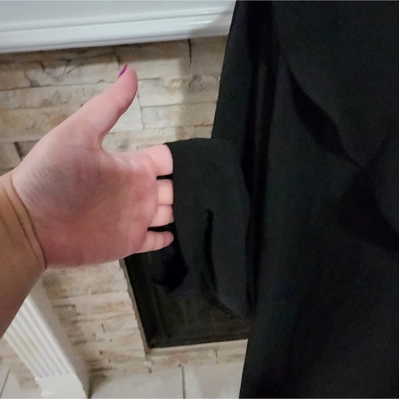 ELOQUII Black‎ Ruffle-Front Shift Dress - Plus size 28 - Picture 4 of 10